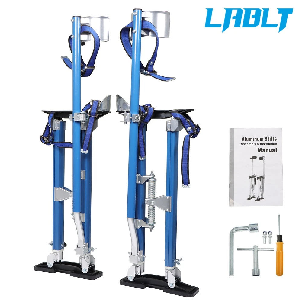 Adjustable Drywall Stilts for LABLT 24 inch - 40 inch (Light Blue)