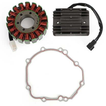 Magneto Coil Stator + Voltage Rectifier + Gasket for Suzuki GSXR 600 750 (2004–2005)