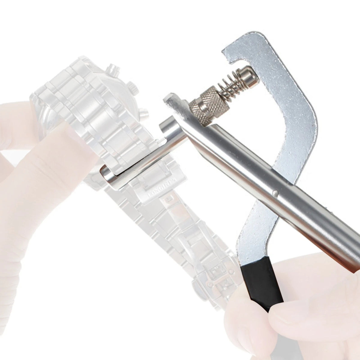 Non-Slip Grip Watch Band Pliers Remover with 3 Pins