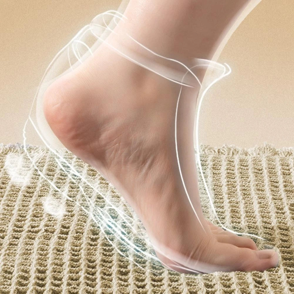 NonSlip Soft Bath Rug Quick Dry Washable Fiber Mat with Tassels