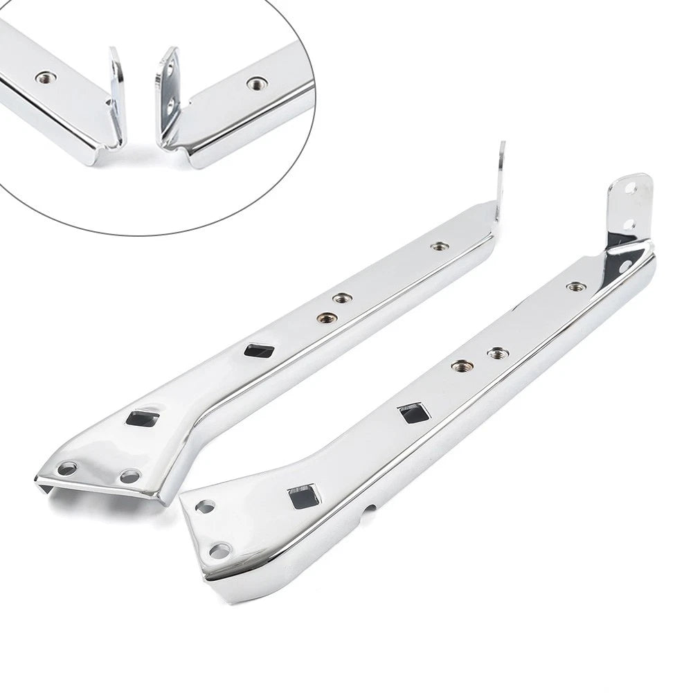 Set of 2 Saddlebag Rail Support Brackets for Harley Touring (1985–2008)