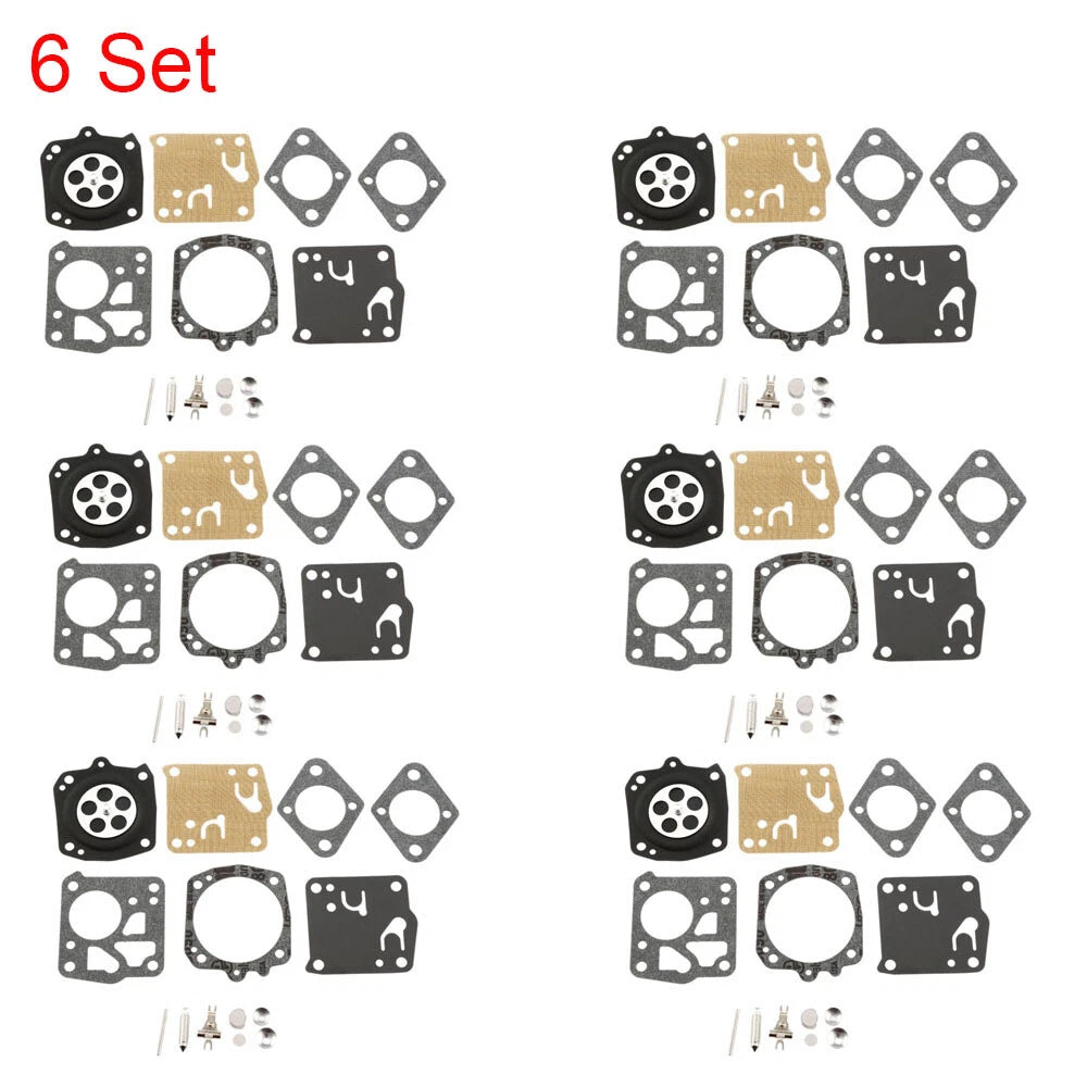 Set of 6 Carburetor Kits for Tillotson RK-23HS RK-17HS Homelite Stihl 051 Echo CS60