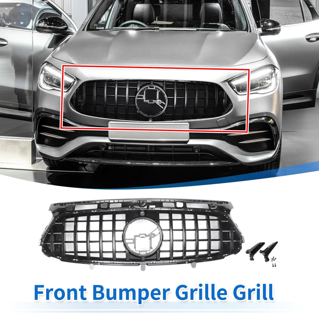 Front Bumper Grille Grill for Mercedes-Benz GLA-Class (2014–2019)