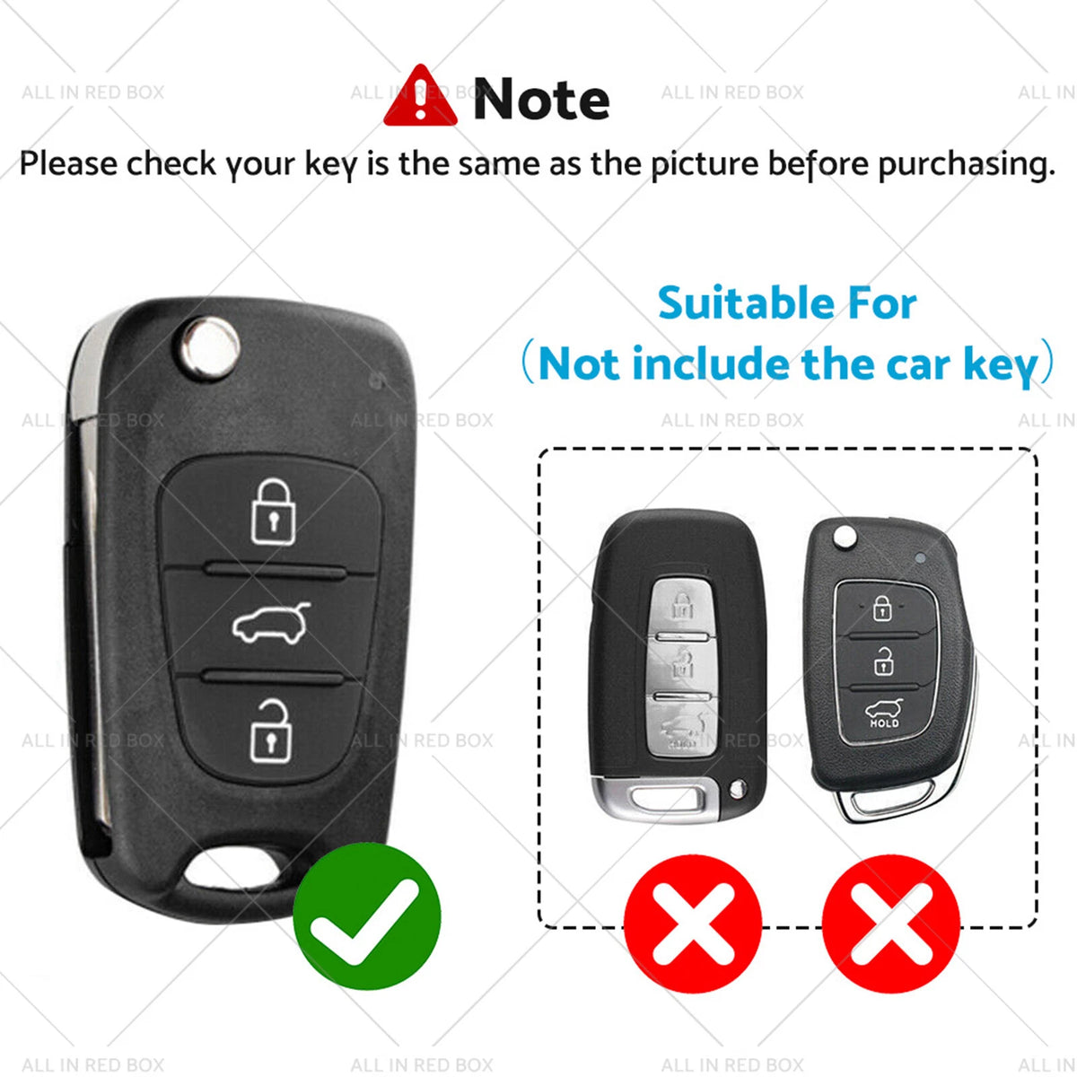 Remote Flip Key Cover Case for Hyundai i30 ix35 (2010–2017)