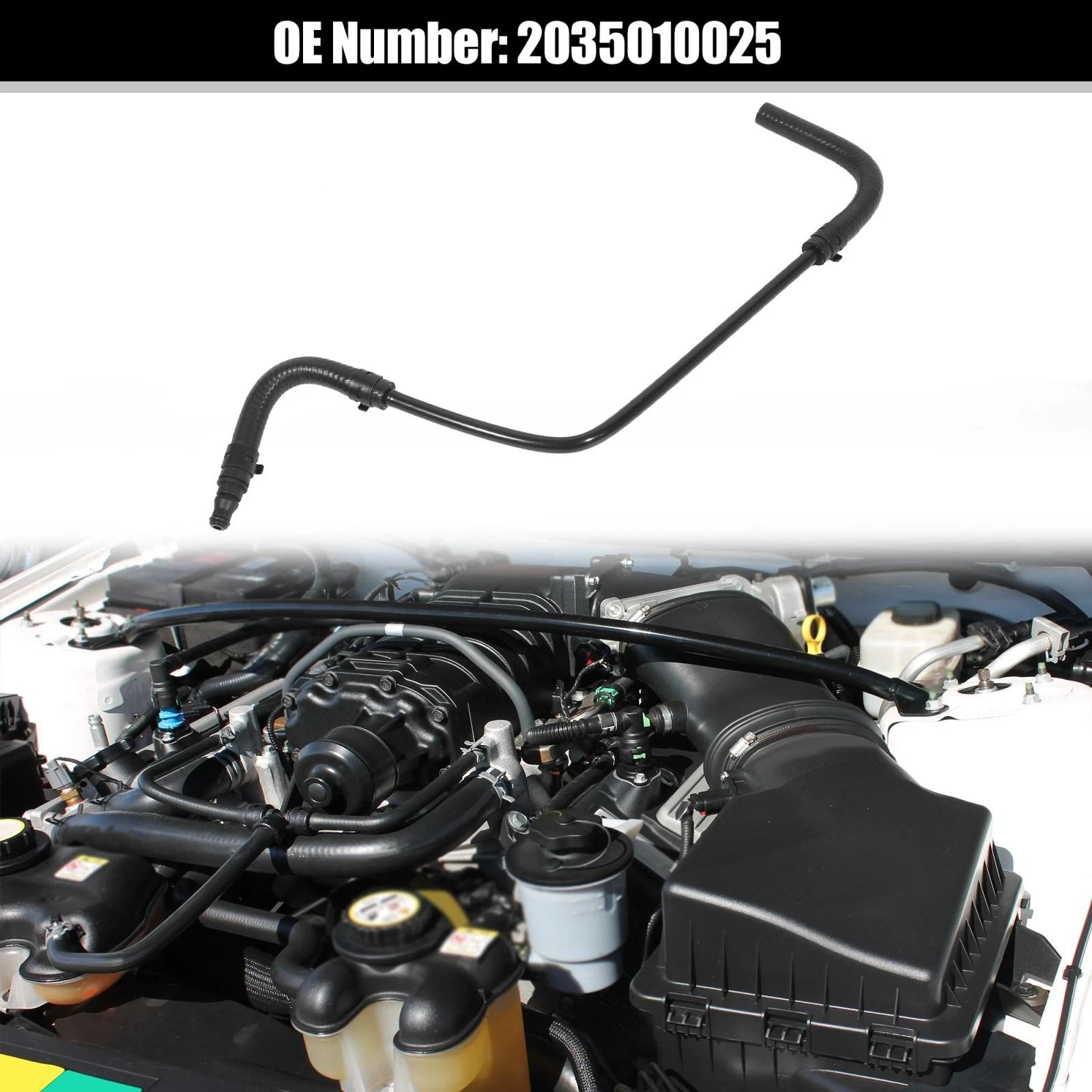 Engine Coolant Expansion Tank Breather Pipe Replacement for Mercedes-Benz C230 (2005–2006)