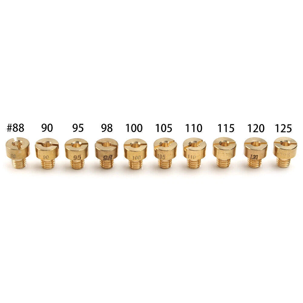10x Brass Main Jet for Mikuni Carburetor VM22 VM24 VM26 VM30 (125-250cc)
