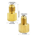 Brass Adapter Set for R12 to R134a Conversion (Universal)