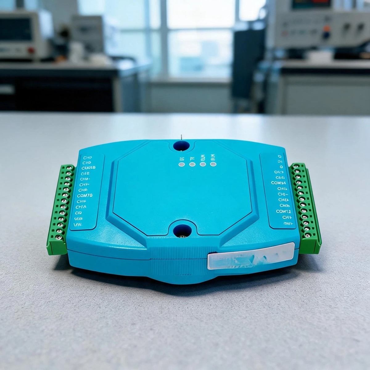8-Channel Temperature Acquisition Device for PT100 Sensors RS485 Interface