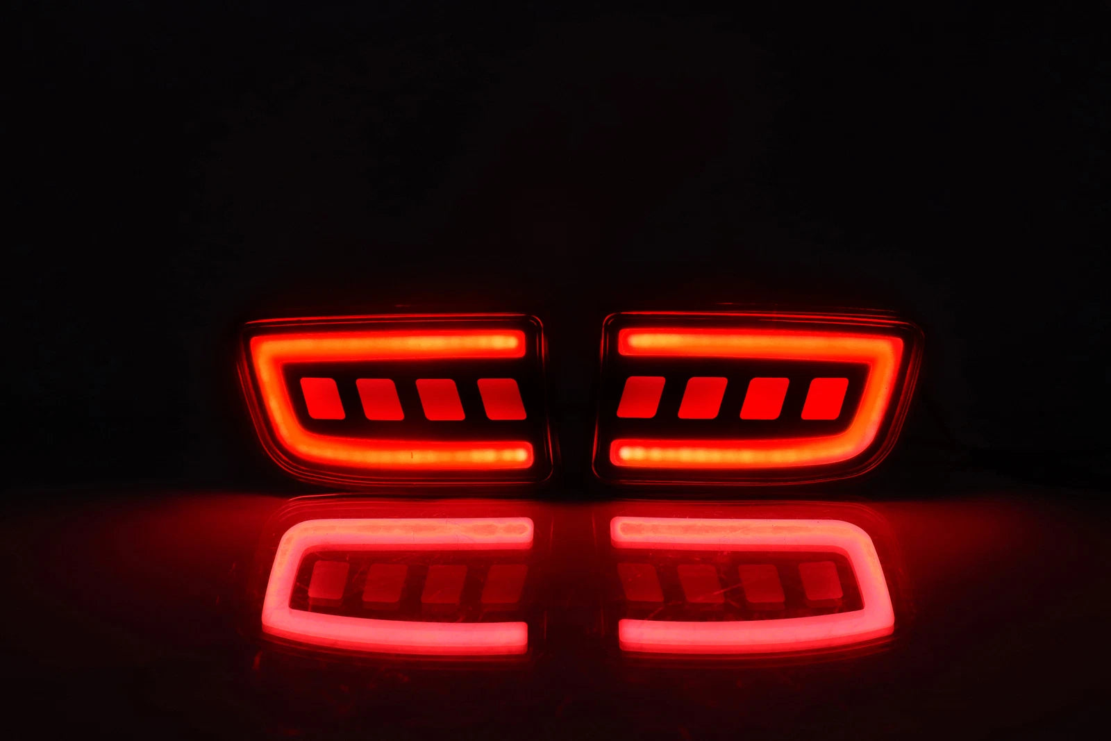 4X LED Rear Bumper Reflector Light w/ Turn Signal for Land Cruiser Prado J120 (2003–2009)