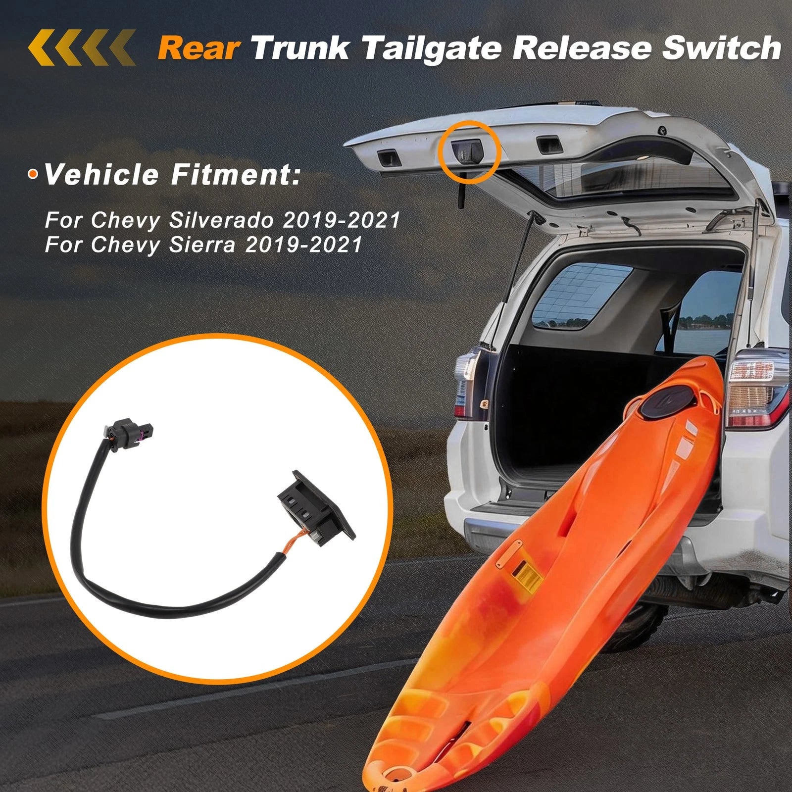 Tailgate Trunk Release Switch for Chevy Silverado (2019–2021) No. 84413809