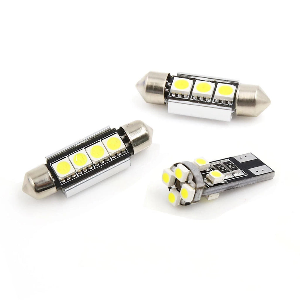 18pcs Interior LED Light Kit Canbus White for BMW 5 Series E60 E61 (2004–2010)