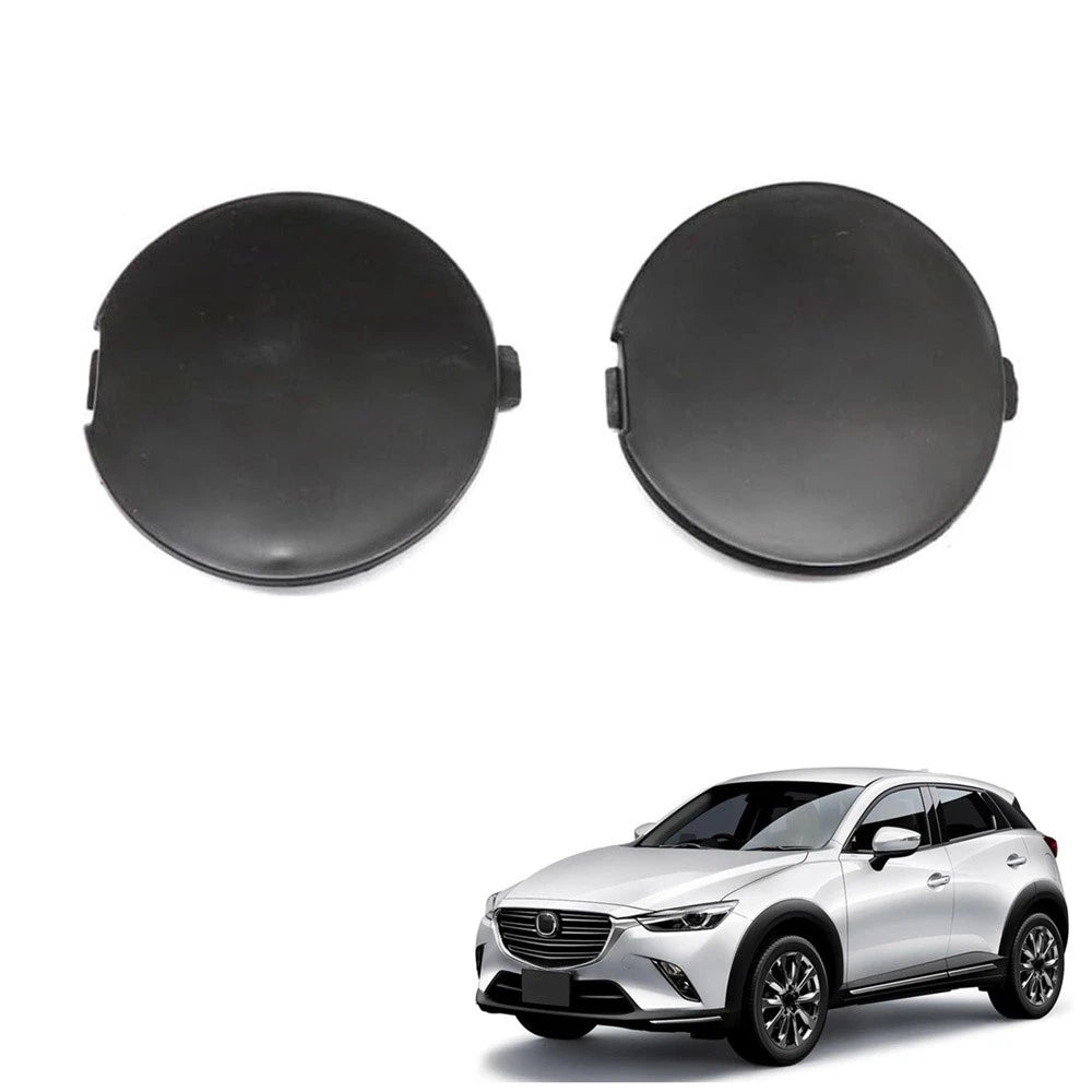 Pair Front Bumper Tow Hook Eye Hole Cover for Mazda CX-3 (2014–2023) D10J50A12ABB