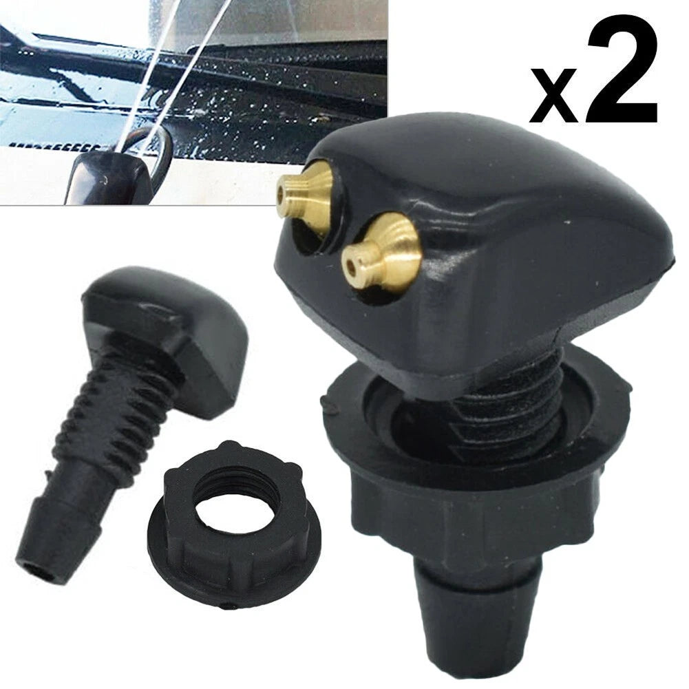 2X Universal Adjustable Windshield Washer Nozzle Wiper Spray Jet