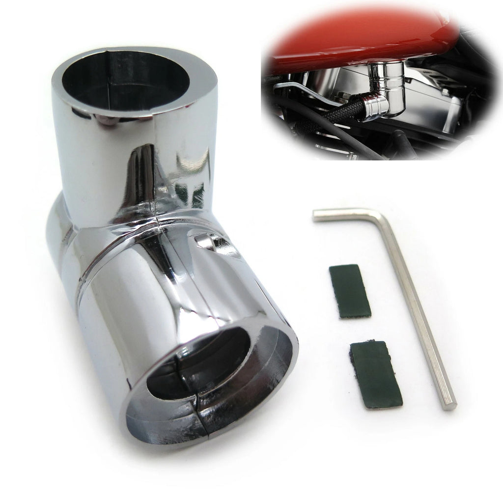 Fuel Line Fitting Cover for Harley Dyna Super Glide EFI (2006–2017)