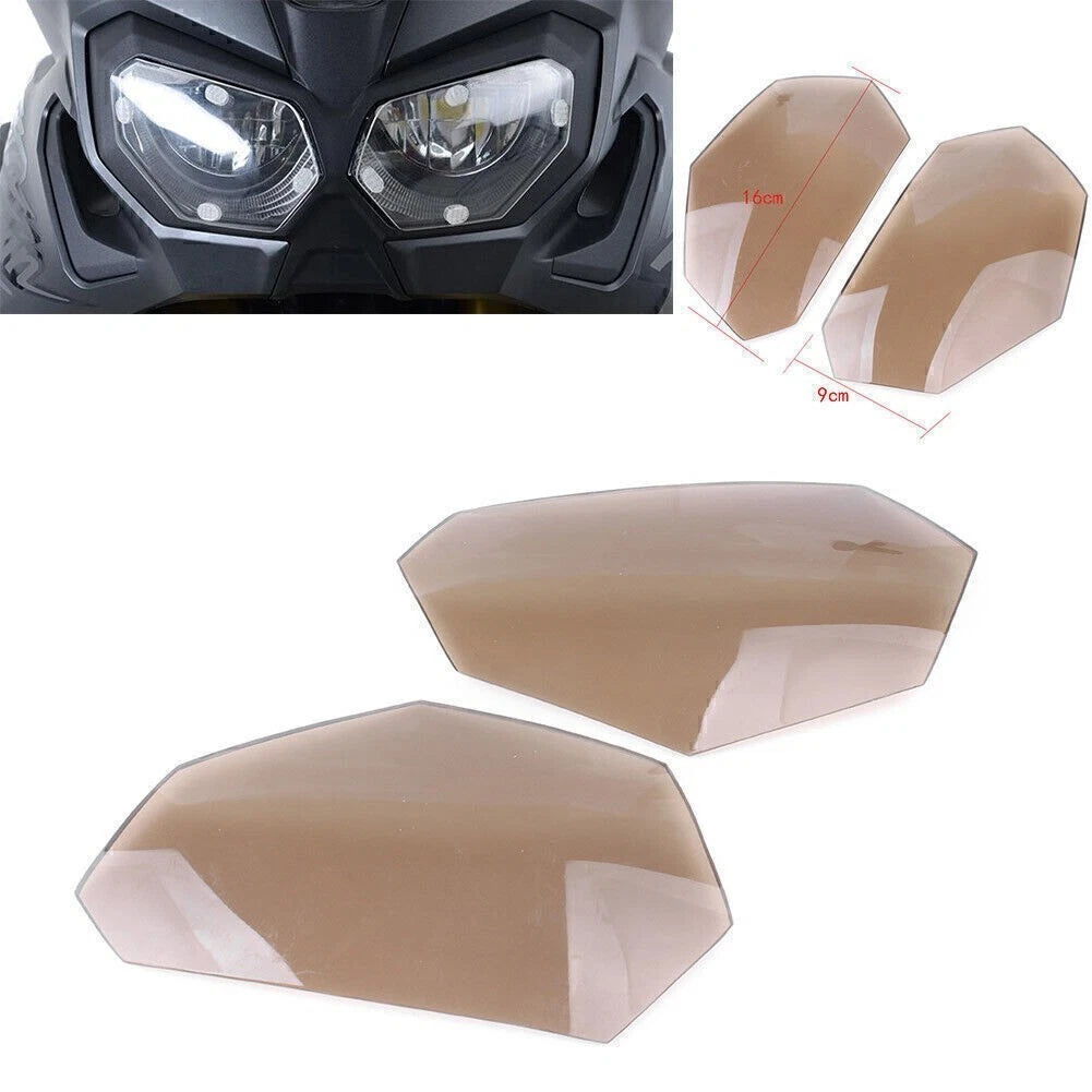 2X Smoke Headlight Lens Covers for Honda CRF1000L (2016–2017)
