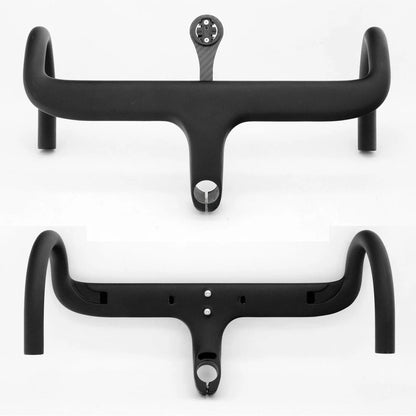 Carbon Fiber Drop Handlebar 400mm/420mm with Computer Mount 28.6mm