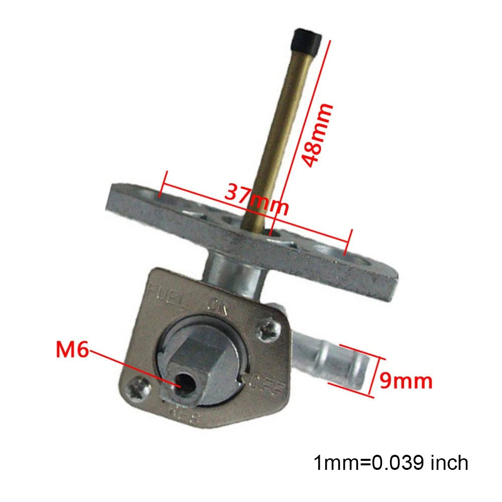 Fuel Valve Petcock & Lever Screw for Honda Recon 250 TRX250 Foreman 450 500 (2000–2023)