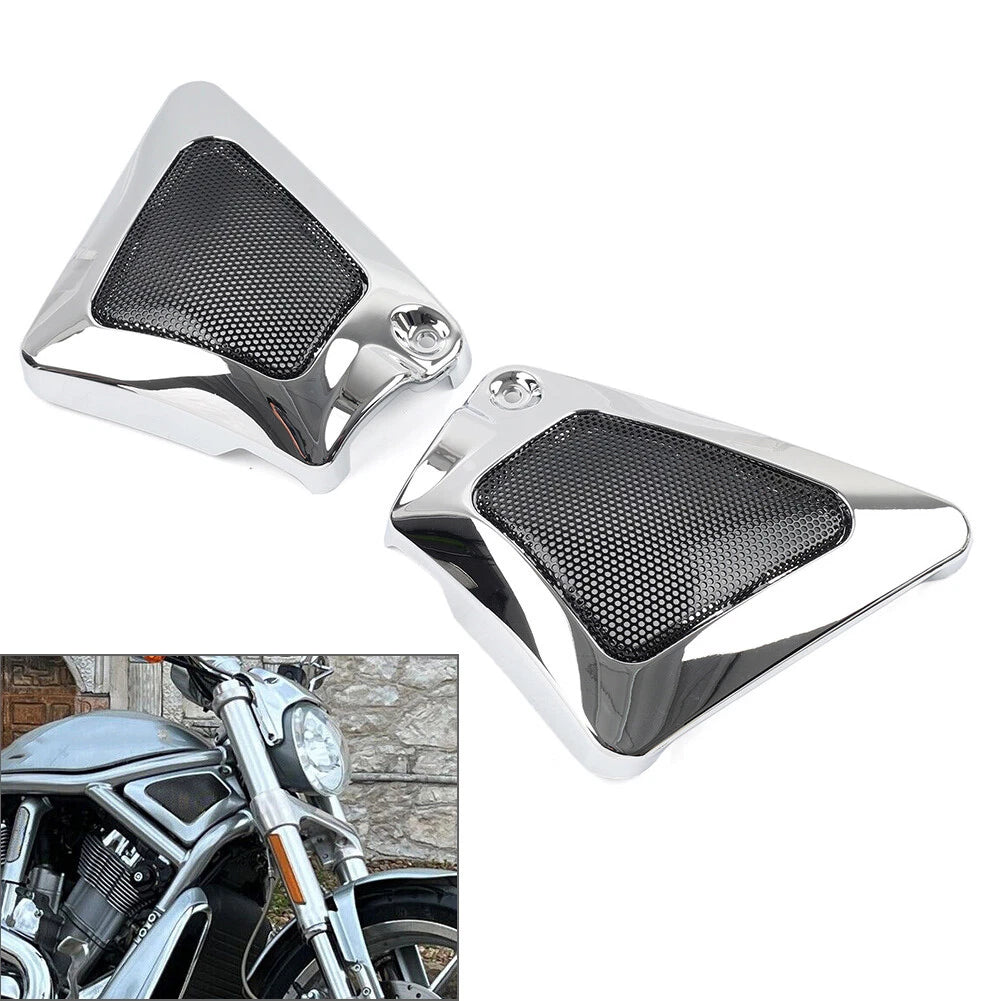 Pair Airbox Frame Neck Side Intake Covers for Harley V-Rod VRSCX VRSCA (2002–2017)