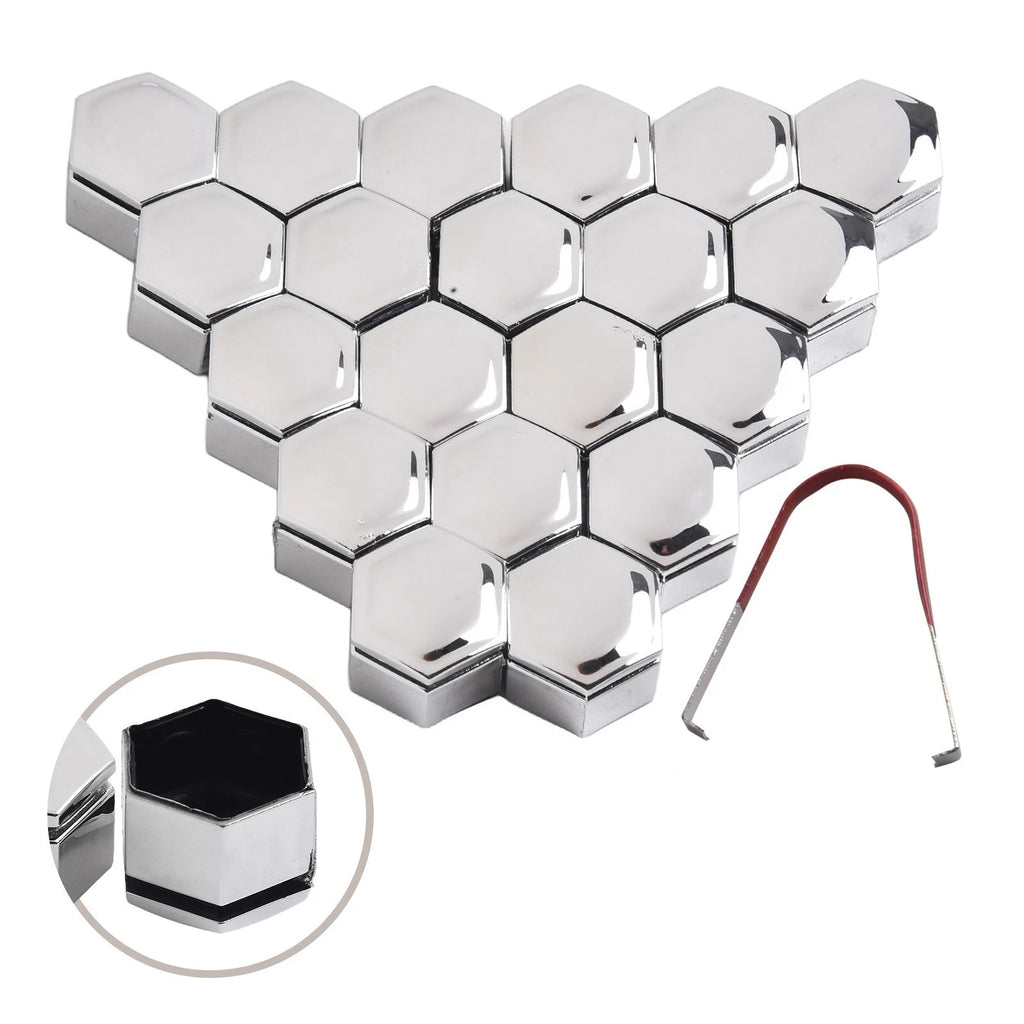 Bolt Wheel Nut Cap for Car (Chrome, Rustproof)