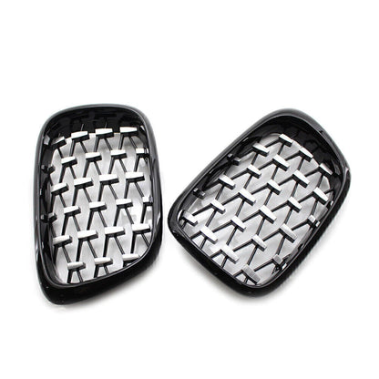 Honeycombe Style Mesh Front Bumper Grille For BMW E39 5-Series 1999 2000 - 2003