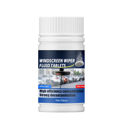 50Pcs Windshield Washer Fluid Tablets for Universal Use