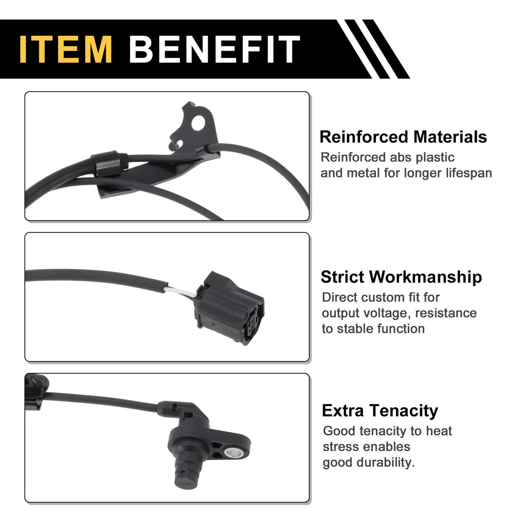 ABS Wheel Speed Sensor Front Right Replacement for Toyota Avalon (2005–2012)