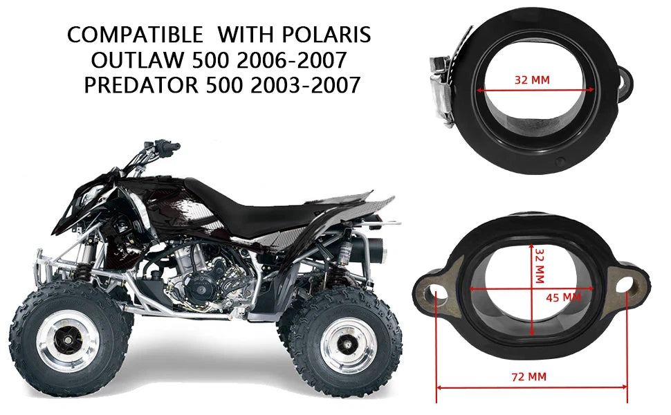 Carb Intake Boot for Polaris ATV Predator 500 (2003–2007)