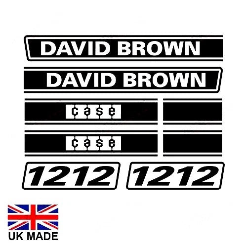 Decal Set for David Brown 1212 Tractors (1970–1975)