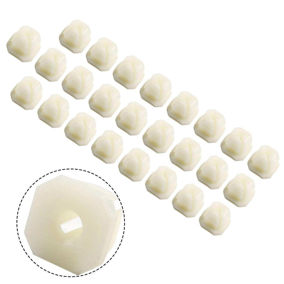 25 Headlight Bezel Grill Screw-Nut Clip for 5/16" Hole