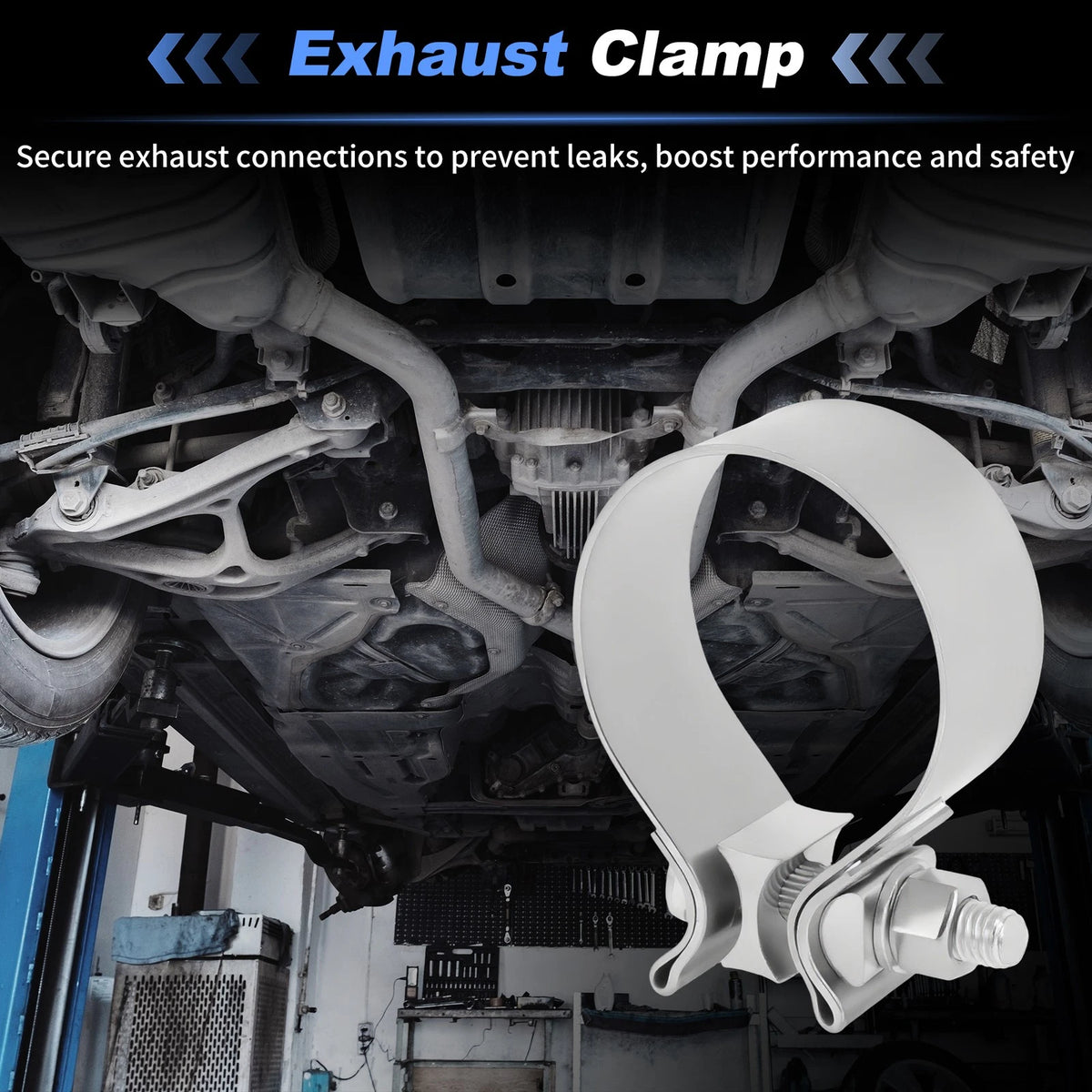 3" Exhaust Clamp for Universal Applications (T304 Stainless Steel)