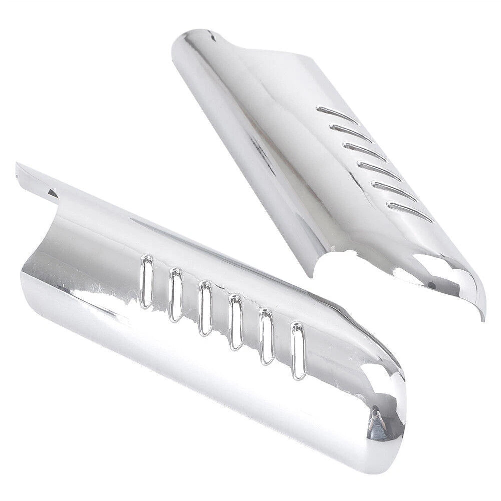 Chrome Lower Fork Leg Deflector Shield Kit for Harley Touring (2014–2023)