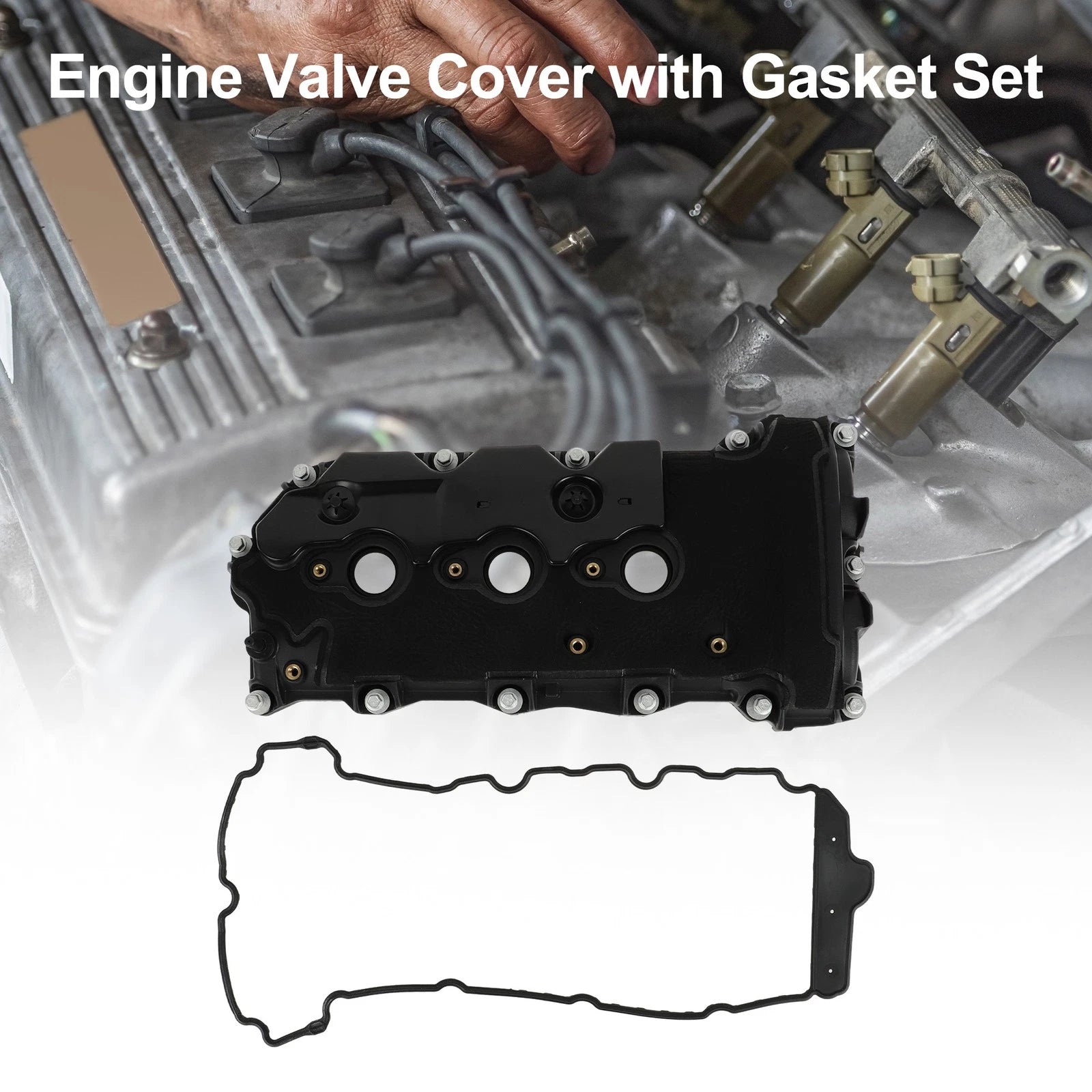 Engine Valve Cover Right with Gasket for Chevrolet Equinox (2008–2012)