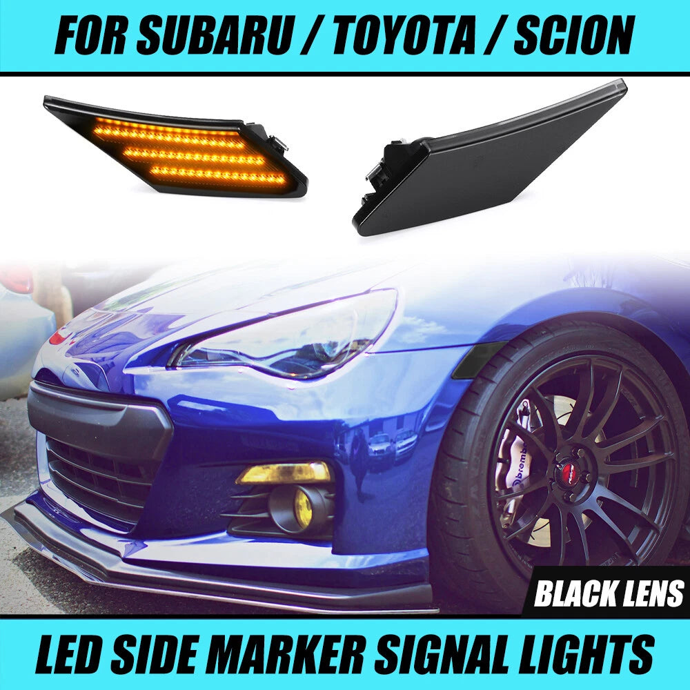 LED Side Marker Blinker Light for Subaru BRZ (2013–2019), Toyota 86 (2017), Scion FR-S (2013–2016)