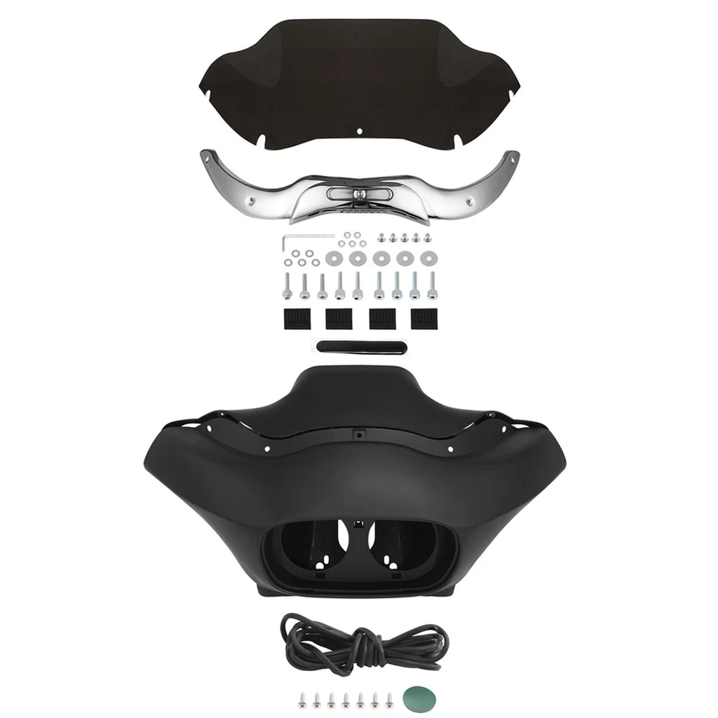 Front Inner & Outer Fairings Windshield Trims for Harley Road Glide (1998–2013)