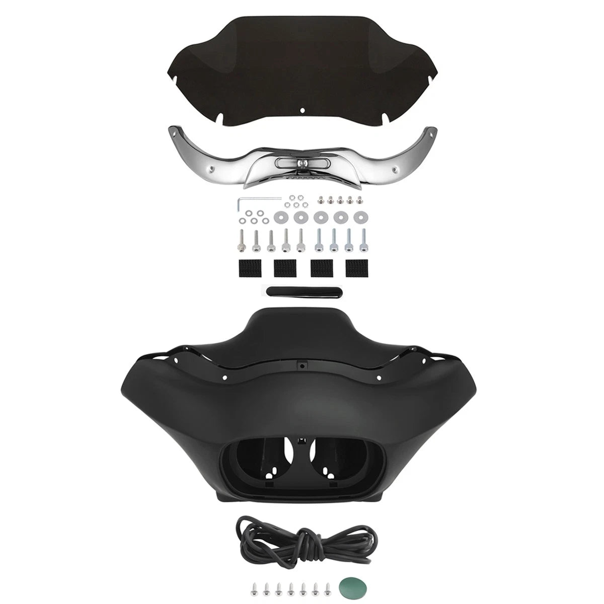 Front Inner & Outer Fairings Windshield Trims for Harley Road Glide (1998–2013)