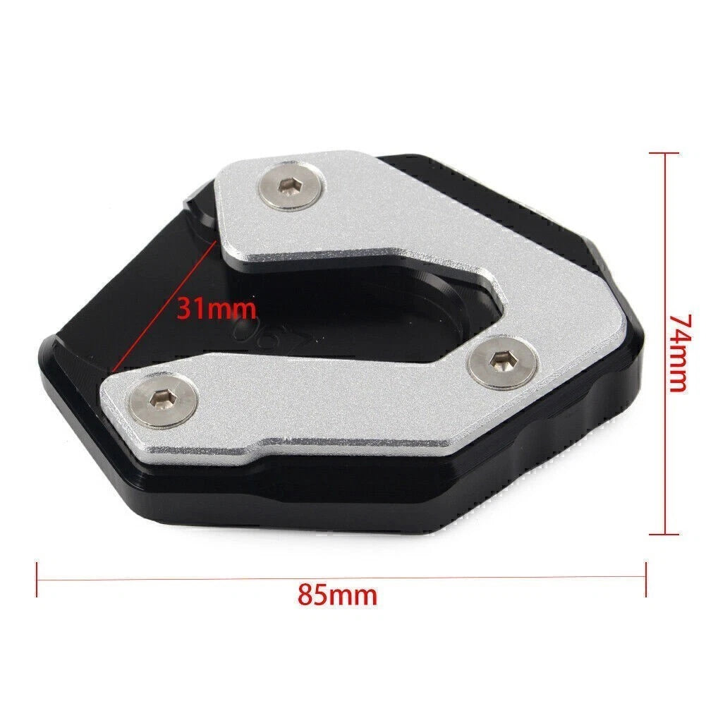 CNC Kickstand Side Stand Enlarger Plate for Yamaha MT09 Tracer (2015–2017)