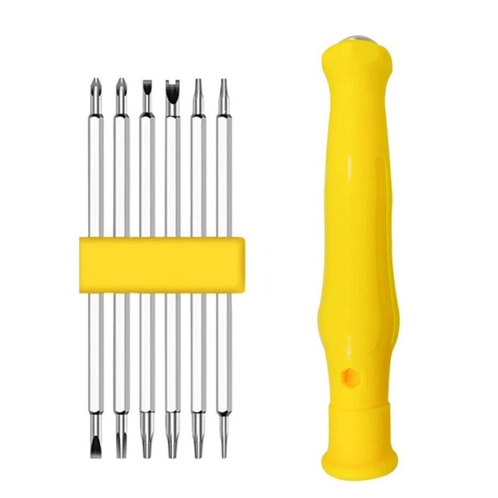 Set of 6 Insulated Handle Screwdriver Bits for Home Improvement