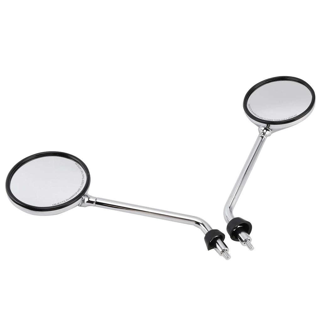Set of 2 Chrome Rear View Mirrors for Piaggio Vespa LX 50 125 150 (2006–2018)