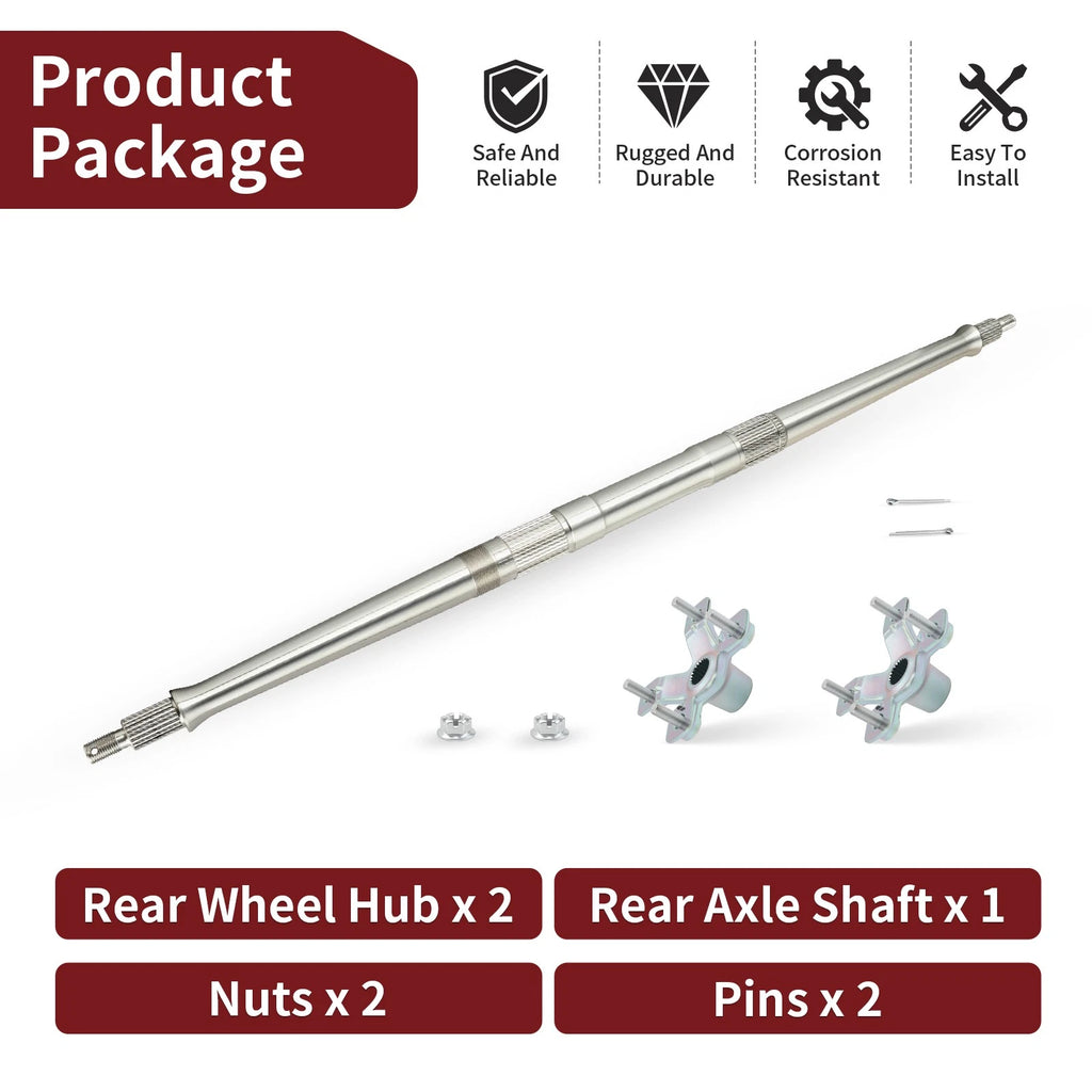 Rear Axle Shaft & Wheel Hub Collars Kit for Yamaha YFZ450R (2009–2024)