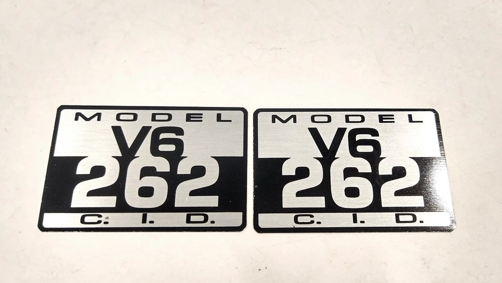2X Aluminum 262 Decal for Crusader 262 V6 (2 Pack)