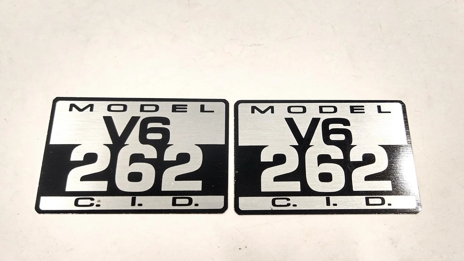 2X Aluminum 262 Decal for Crusader 262 V6 (2 Pack)
