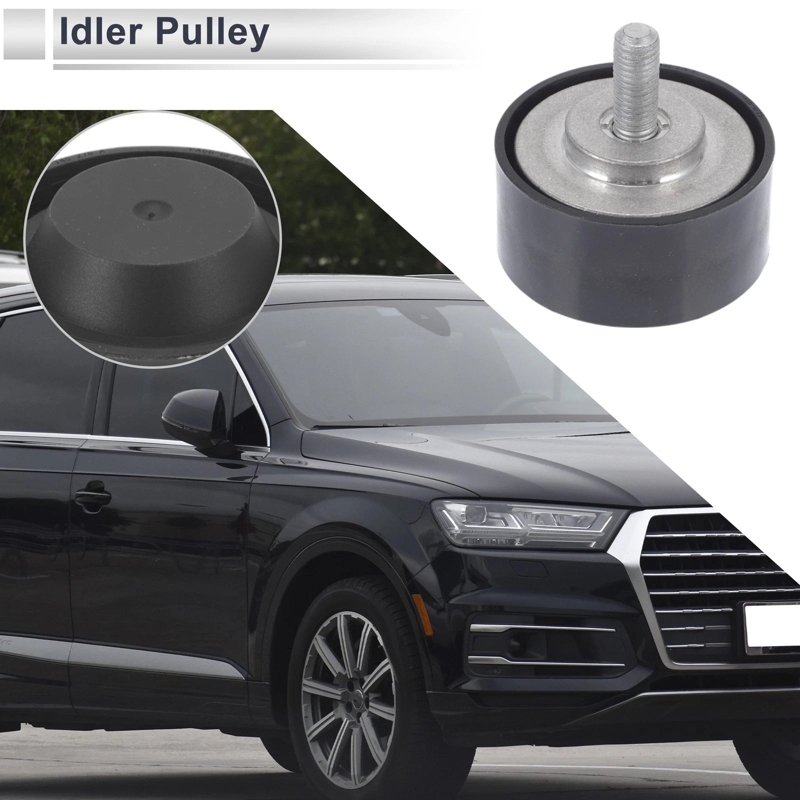 Drive Belt Idler Pulley for Audi Q7 (2005–2015) Heavy Duty Replacement