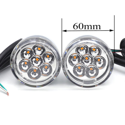 Clear Front Run Brake Turn Signal Light Indicator for Harley Sportster (1992–2023)