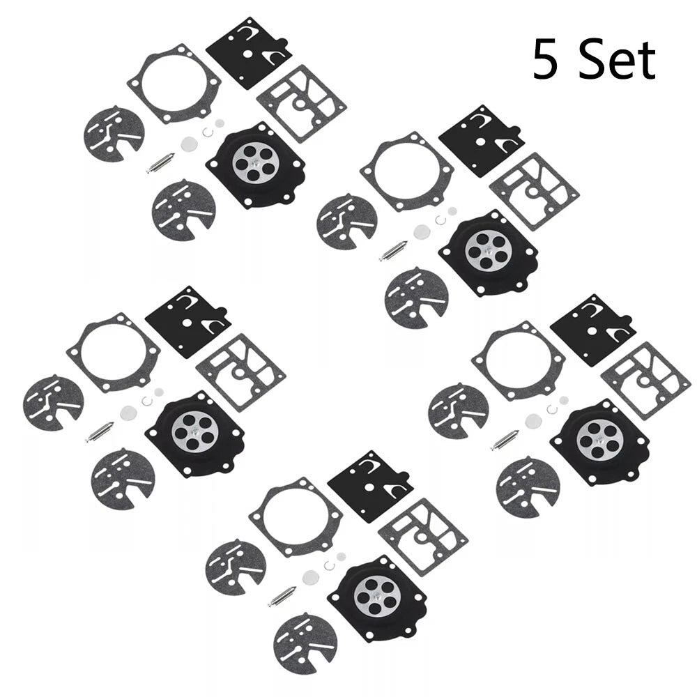 Set of 5 Carburetor Diaphragm Kit for Husqvarna 44 140S 240S 444 (Walbro K10-HDC)