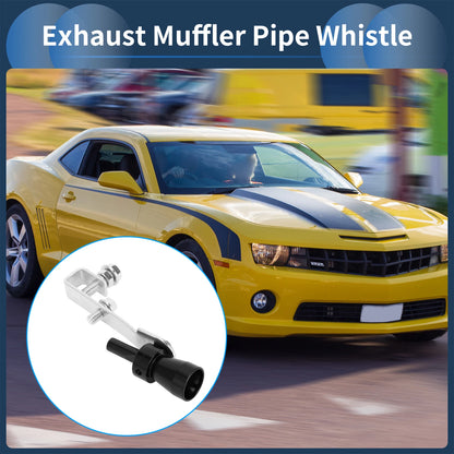 Turbo Sound Exhaust Muffler Pipe Whistle for Universal Vehicles (1 Set)
