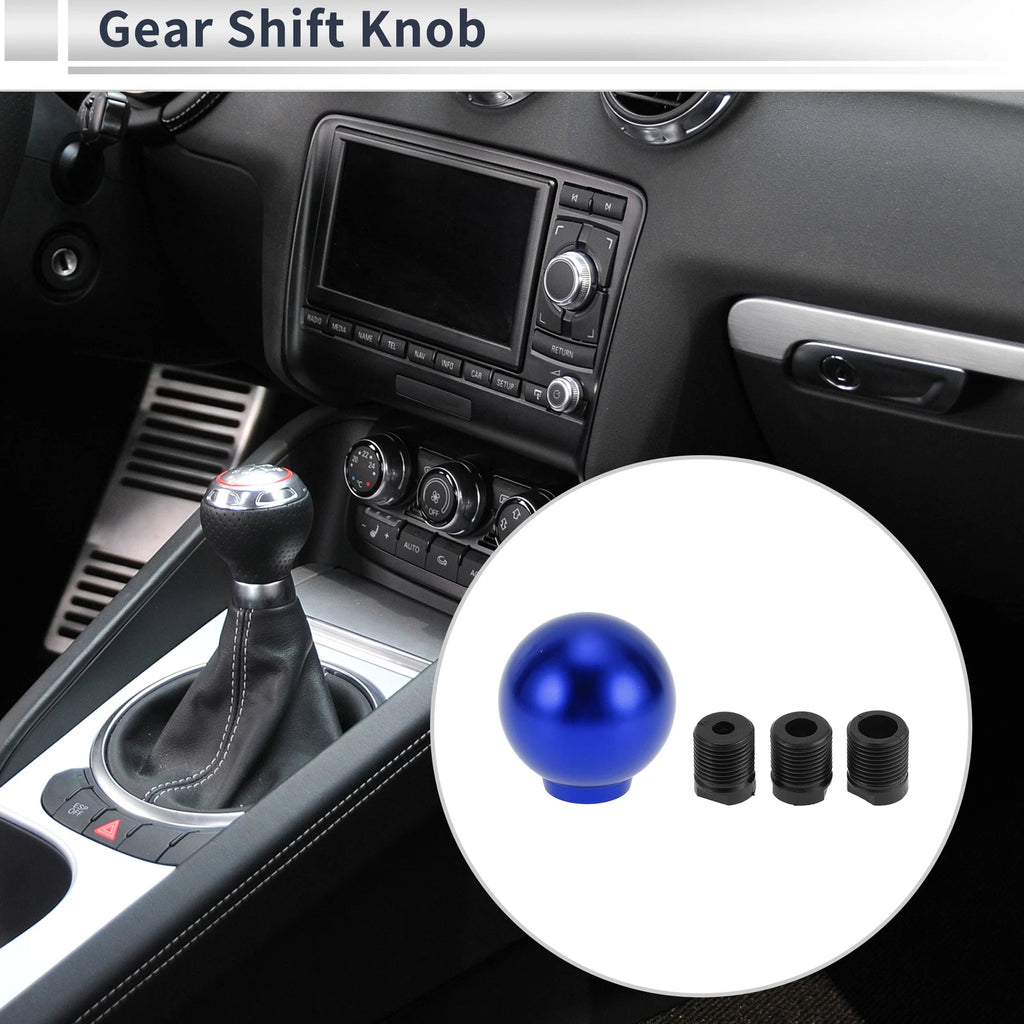 Shift Knob with 3 Adapters for Universal Fit (Automatic/Manual) - Blue