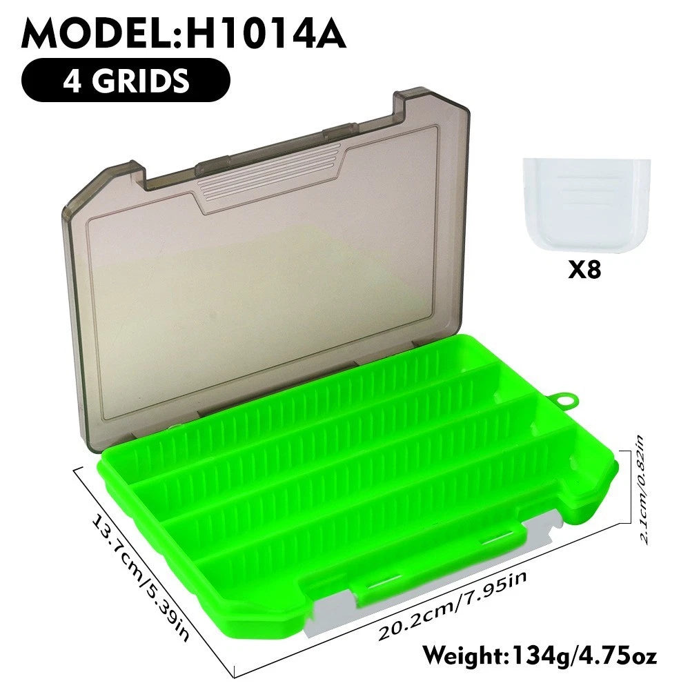 Portable Organizer Tackle Box with Adjustable Dividers and 10 Movable Dividers