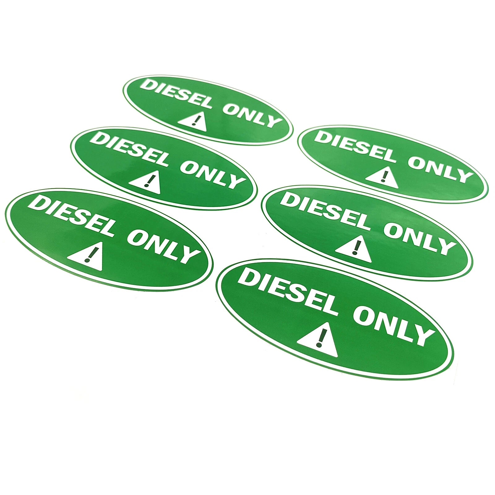 6x Diesel Only Stickers for Hassle-Free Identification