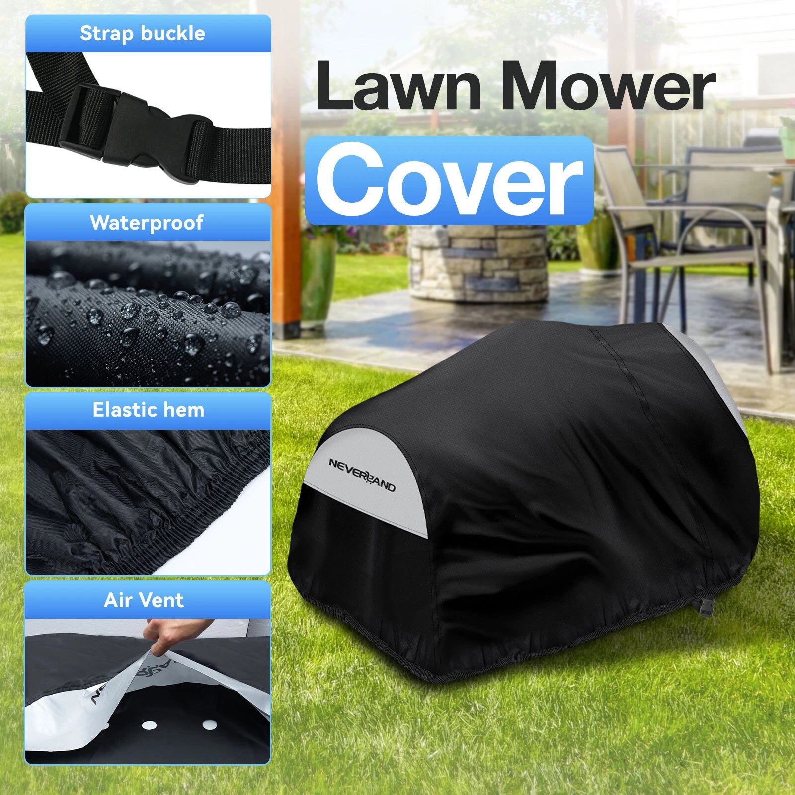 72" Riding Lawn Mower Tractor Cover Zero Turn UV Protector