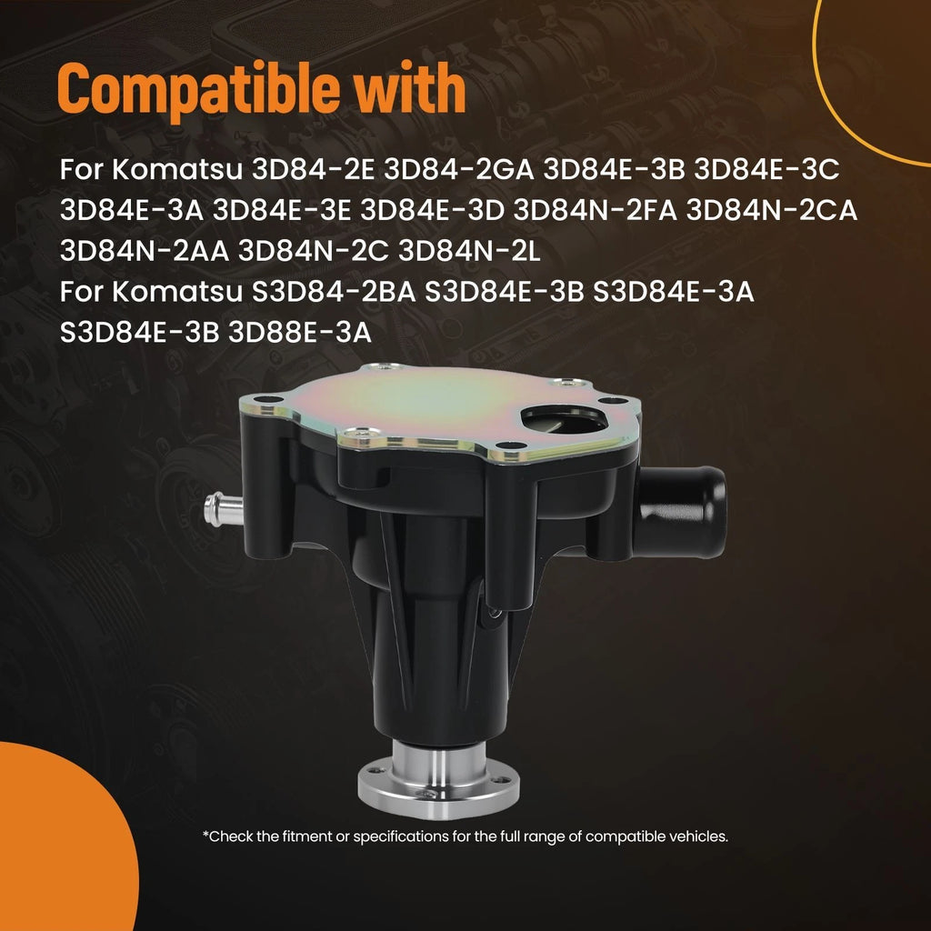 Engine Coolant Water Pump for Komatsu 3D84E-3A 4D84-2B (Aluminum)